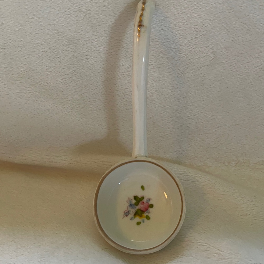 Antique Nippon Hand Painted porcelain ladle.